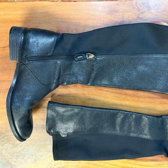 Tory Burch Seldon Over The Knee Women's Riding Boots 8M Leather Designer - Picture 5 of 11